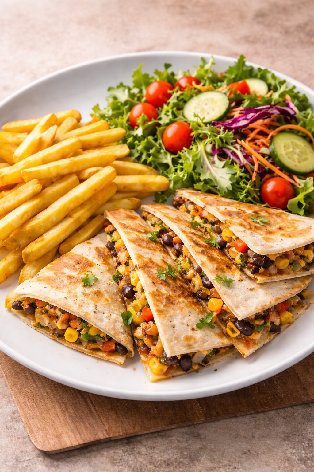 R-Veg Meat Quesadillas